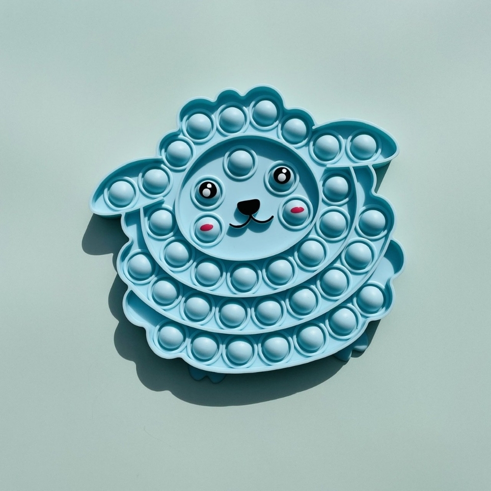 Light Blue Llama Pop It Fidget Toy